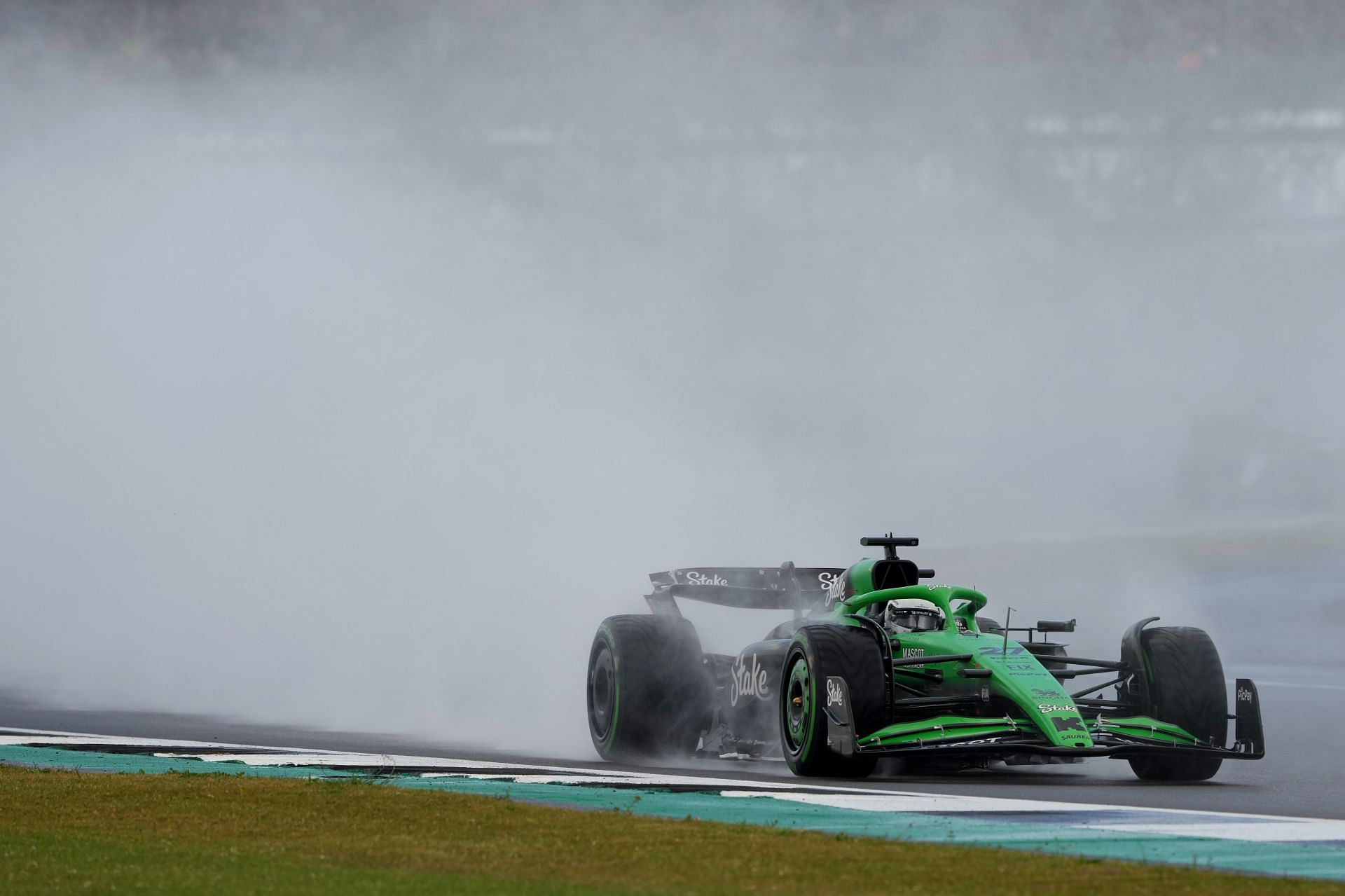 Nico Hulkenberg of Germany driving the (27) Kick Sauber C45 Ferrari on track during the F1 Grand Prix of Great Britain at Silverstone Circuit - Source: Getty